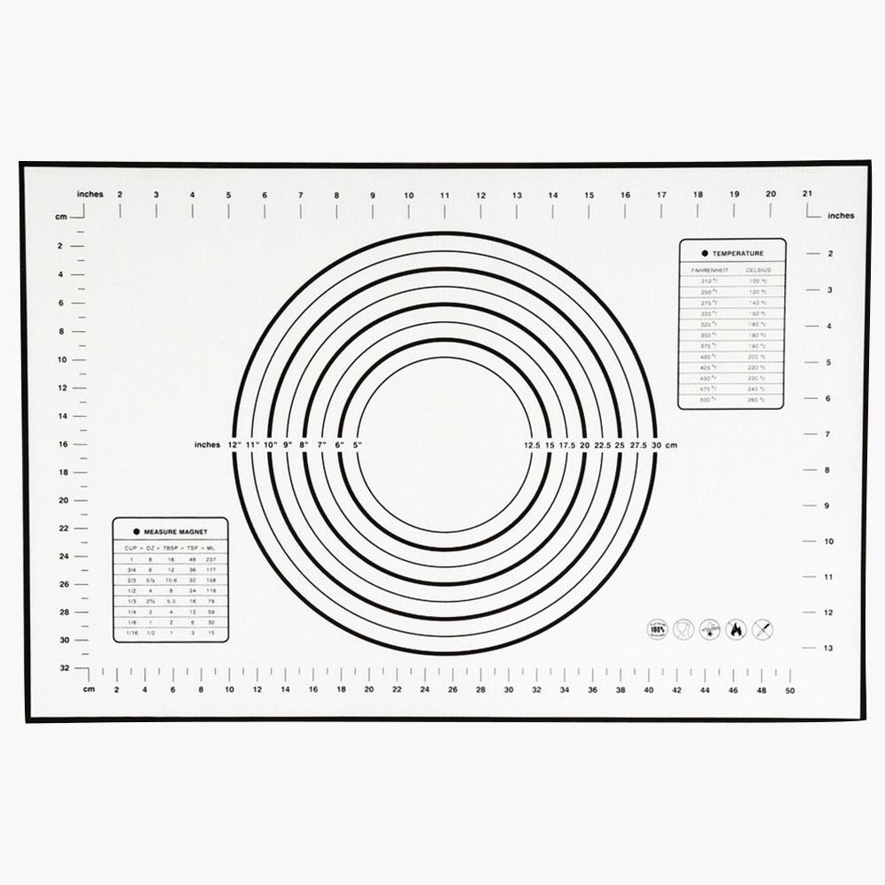 

1 шт. 40*60 см антипригарный коврик для раскатывания теста силиконовый коврик для духовки кондитерские инструменты подложка для замешивания теста коврик для выпечки противень для пельменей 26cm by 29cm чёрный