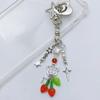 Keyring Ornament Strawberry Bag Charm Keychain Alloy Material Backpack Pendant