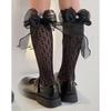 Girls Socks Hollow Out Thin Section Three Yarn Knot Love Princess Baby Socks Lolita Stockings