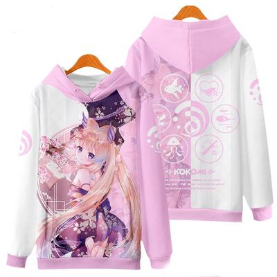 Hra Genshin Impact Sangonomiya Kokomi Mikiny Pánské 3D Tisk Cosplay Anime Mikina Pánská Dámská Pulovr Kabát Y2k Pánské Oblečení