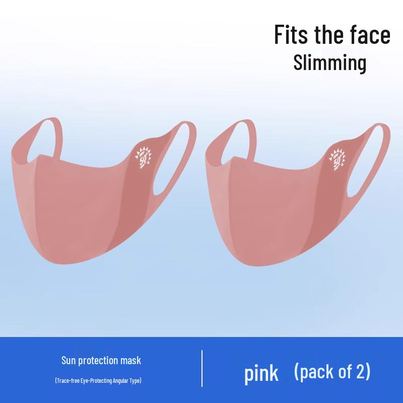 

Набор из 2 масок из ледяного шелка с защитой от УФ-лучей - Женские дышащие, с закрытием уголков глаз