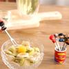 6Pcs/Set Stainless Steel Cartoon Hero Fruit Food Forks With Holder Dessert Pick