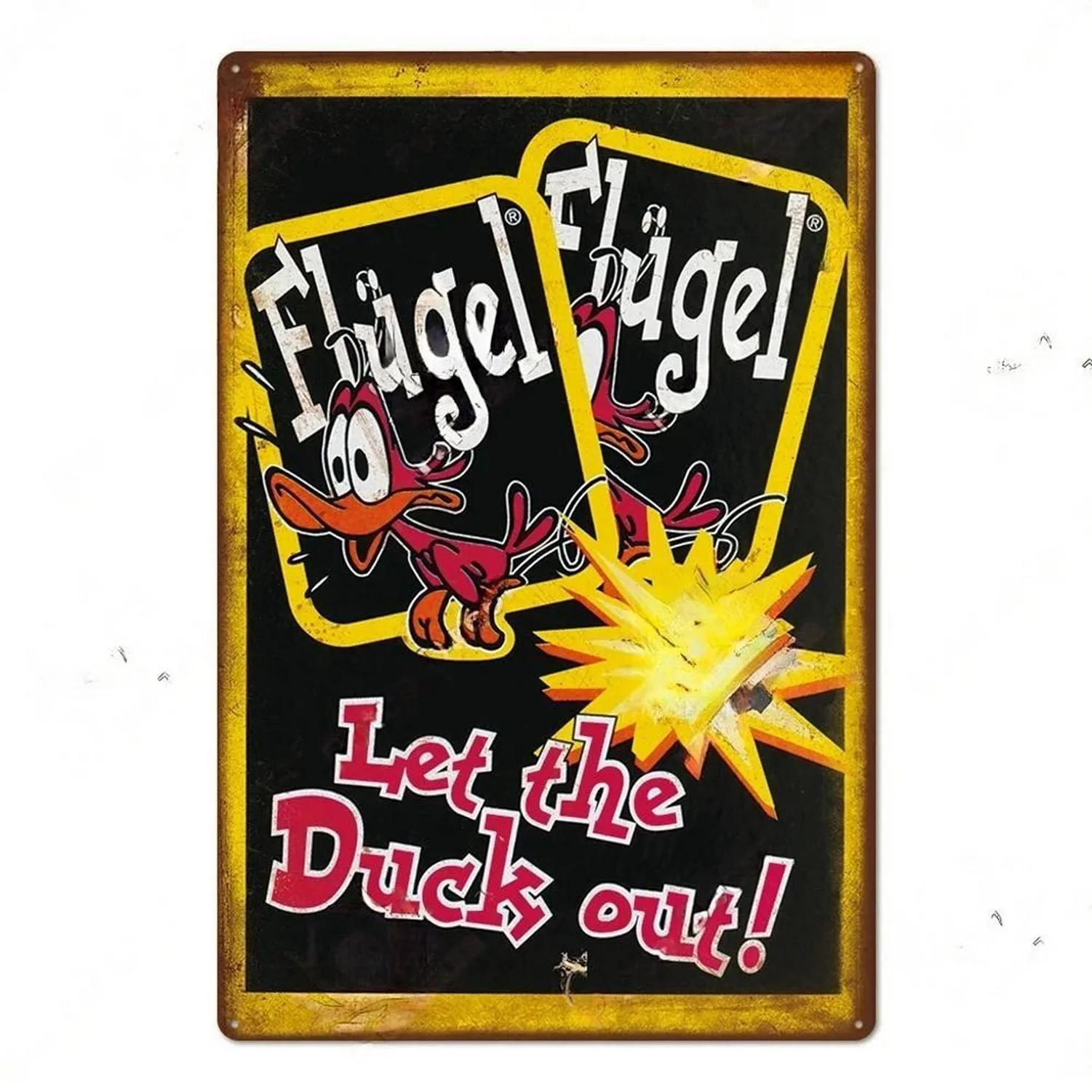 

Metal Tin Signs Flugel Drinking Wall Decoration Plaque Vintage Art Poster Iron Painting for Man Cave Home Cafe Garden Club Bar 20x30cm