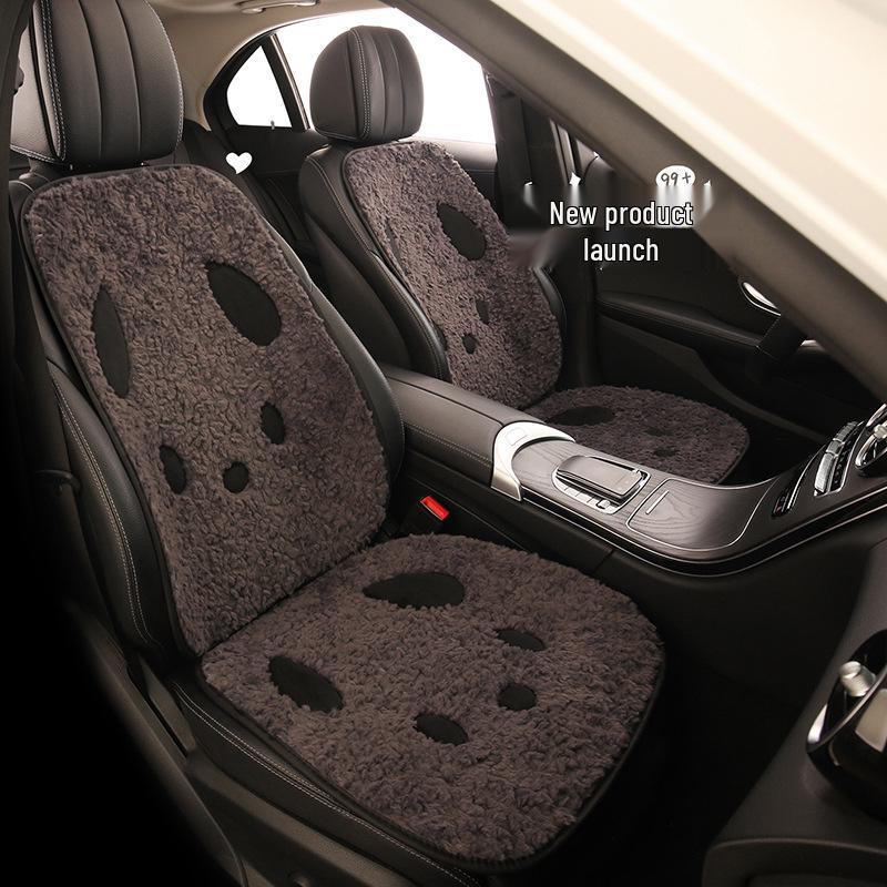 Winter Plush Puppy Car Seat Cushion for Ford Focus - Warm & Cute