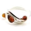 Silver Ring 'Inspiration' Silver Amber (rhodium) - 20x10 Mm