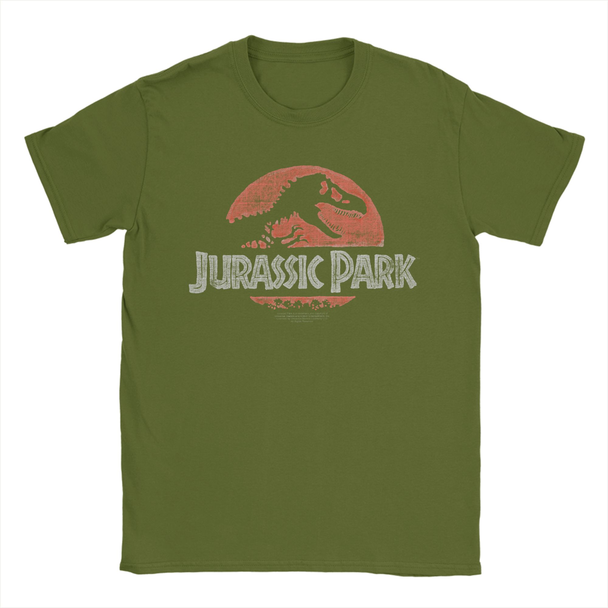

Jurassic Park T Shirts Men Cotton Vintage T-Shirts Crew Neck Tees Short Sleeve Clothing Graphic Printed 4XL