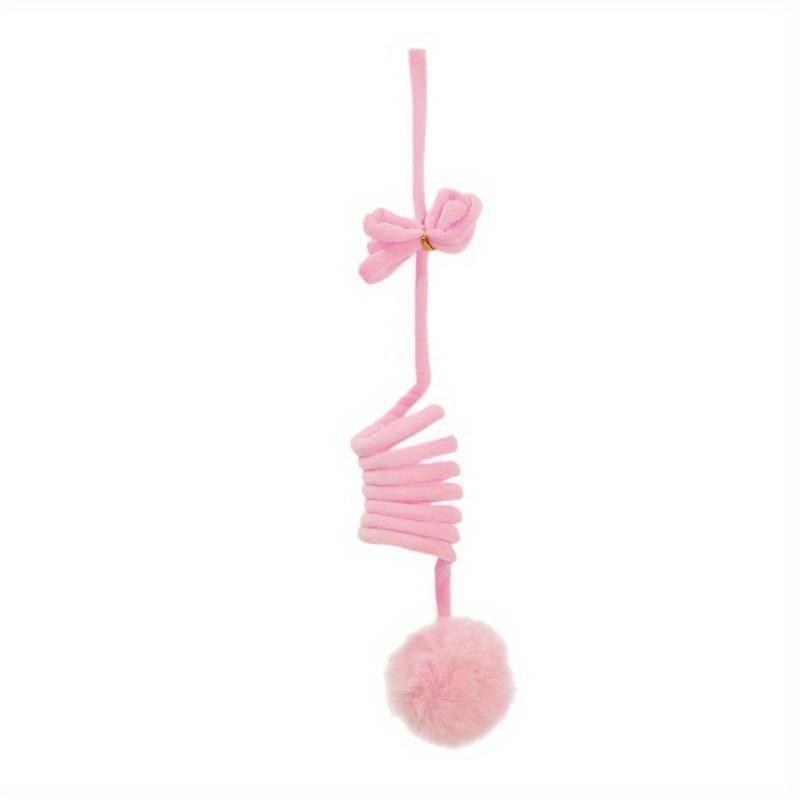 Interactive Cat Toy: 1pc Pom Pom Decor Funny Hanging Spring Ball - Hours of Fun for Your Pet! 1PC
