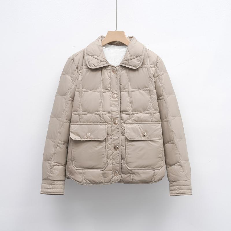 

Пуховик новый национальный стандарт 90 пух женский новый зимний повседневный модный универсальный пуховик L хаки