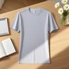 Soft Unisex T Shirt Summer Crew Neck Minimalist Tops Solid Color Unisex Lightweight T-shirt for Women and Men YG-2116