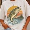 Jumping Bass Shirt, Retro Screenprint Graphic Tee, Comfort Colors Cotton