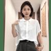 Summer high-end European popular shirt chic and unique foreign style short-sleeved shirt women