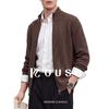 Lords 100% Pure Wool Heavyweight 550g Stand-Collar Cardigan