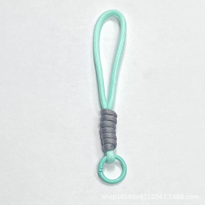 Eenvoudige Mobiele Telefoon Lanyard Kleur Gevlochten Sleutelhanger Lanyard Kleur Matching Mobiele Telefoon Touw Waterbeker Touw Schooltas