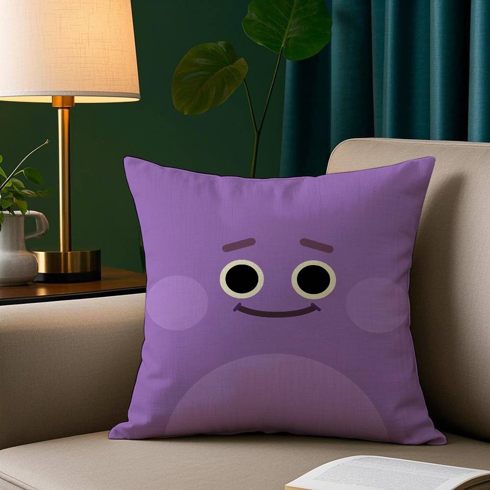 Bumble Nums Bescheidener Kissenbezug Kurzer Plüschdruck Kissenbezug Quadratische Wurfkissenbezüge Sofa Heimdekor