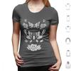 Death Moths T Shirt Big Size 100 Cotton Death Moth Roses Death Moths Moths Moth Black And White Fine Liner Detail Dot Work