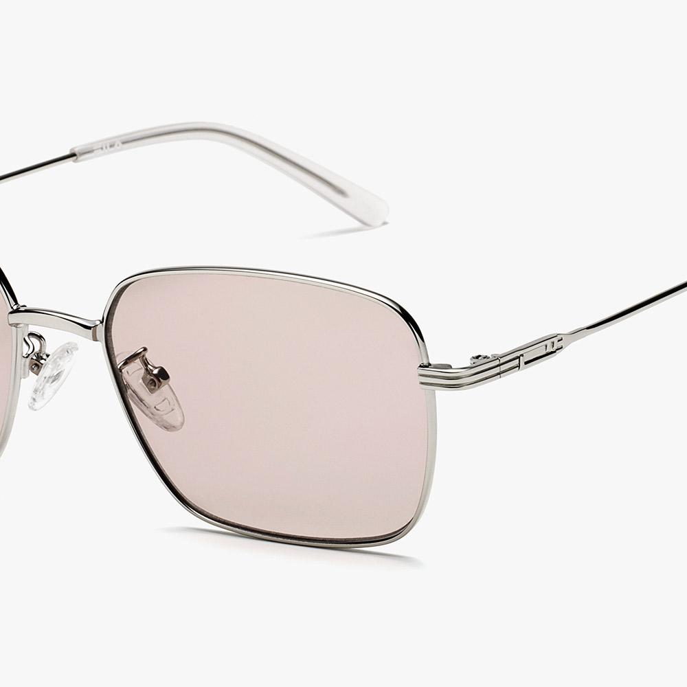 Hwillaaiweeo Metal Sunglasses (Fls7487 Shinysilver/T 55)