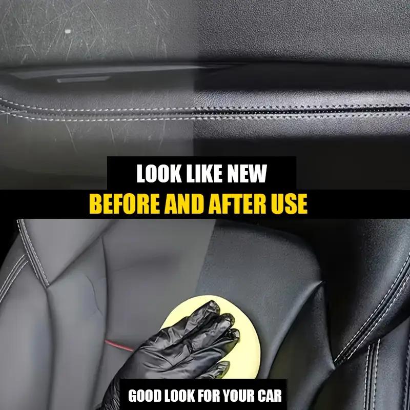 Black Plastic Restoration Cream 150ml - Renews Dashboards, Tires, and Trim Strips, Enhances Brightness and Prevents Dulling