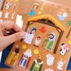 Nativity Nativity Stickers Recognition Training DIY Puzzle Games Sticker  Christmas Crafts Gifts