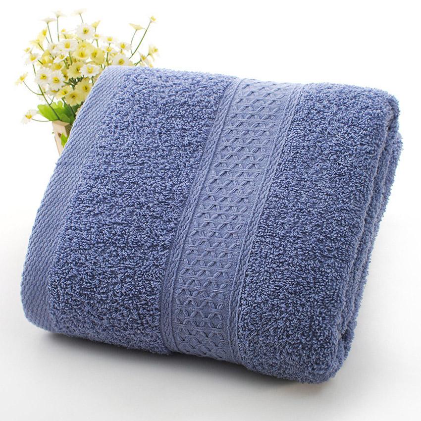 Pure Color Bath Towels Cotton Face Hair Towel Soft Absorbent Family Bathroom Hotel Adult Children Serviette De Bain Toallas