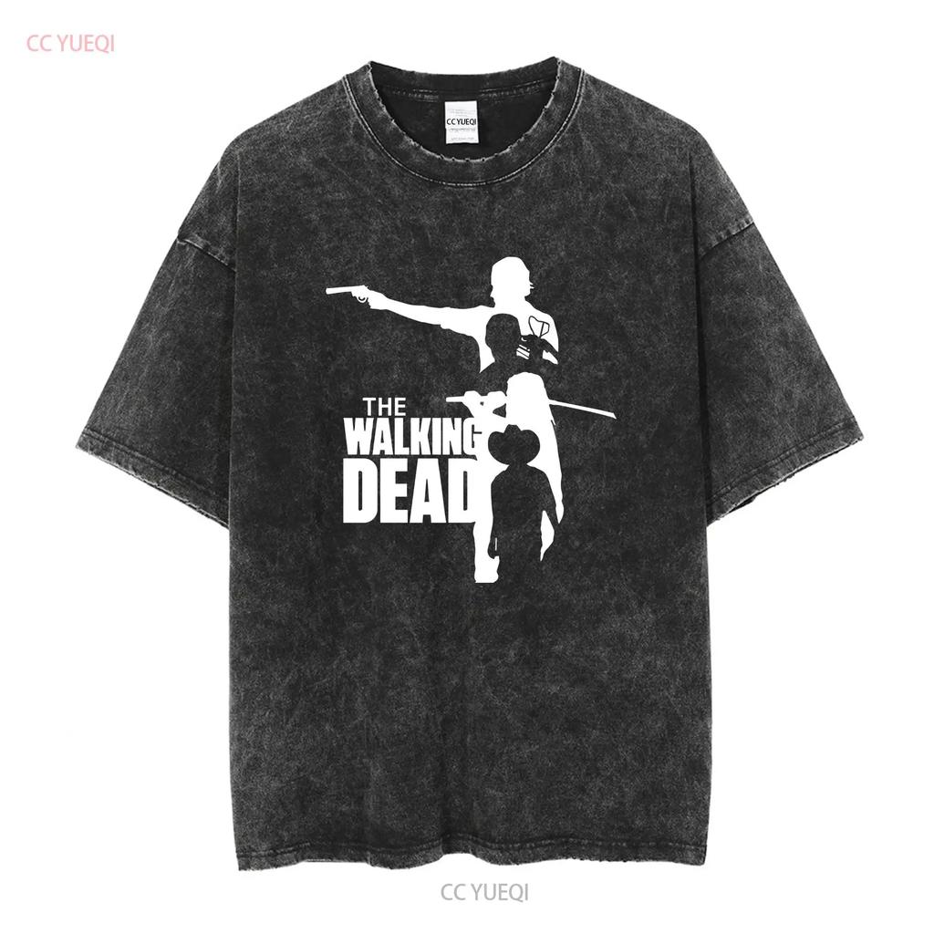 4 W D CHARACTERS MENS T SHIRT WALKING DIXON DEAD DARYL GRIMES MICHONNE S 5XL long or short sleeves vintage Washed streetwear