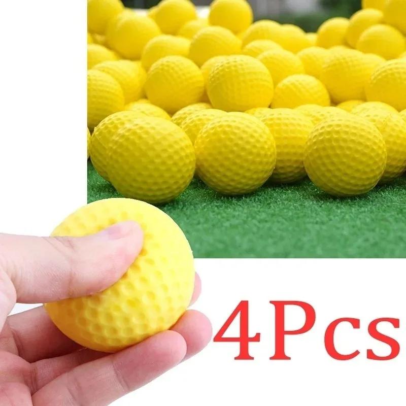 Golf Beginners Childrens Special PU Sponge Ball EVA Yellow High Elasticity Indoor Practice Ball Golf Practice Ball Accessories