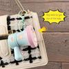 Candy Color Recording Speaker Music Keychain Cartoon Bear Handheld Speakers Toy  Bag Charm