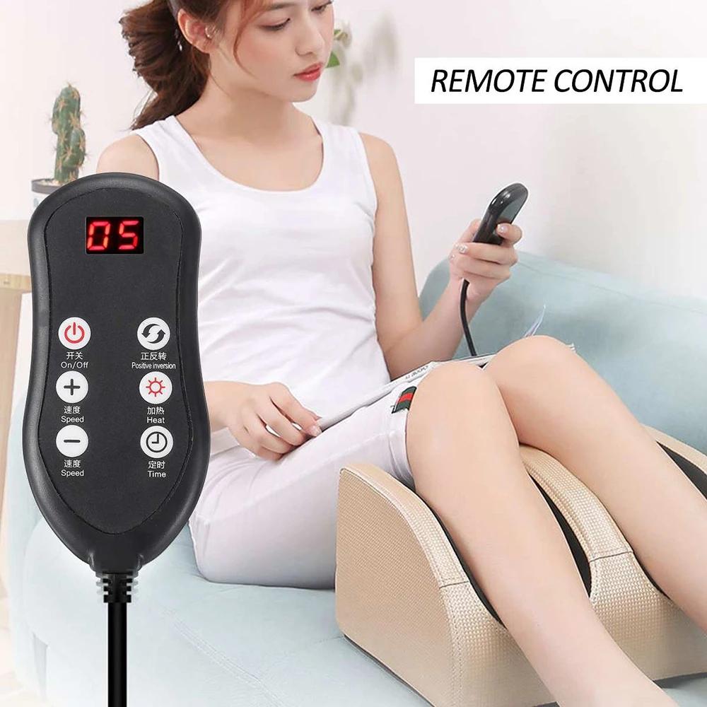 Foot and Calf Massager with Heat Shiatsu Electric Kneading Foot Massager Machine for Pain Relief Promotes Blood Circulation