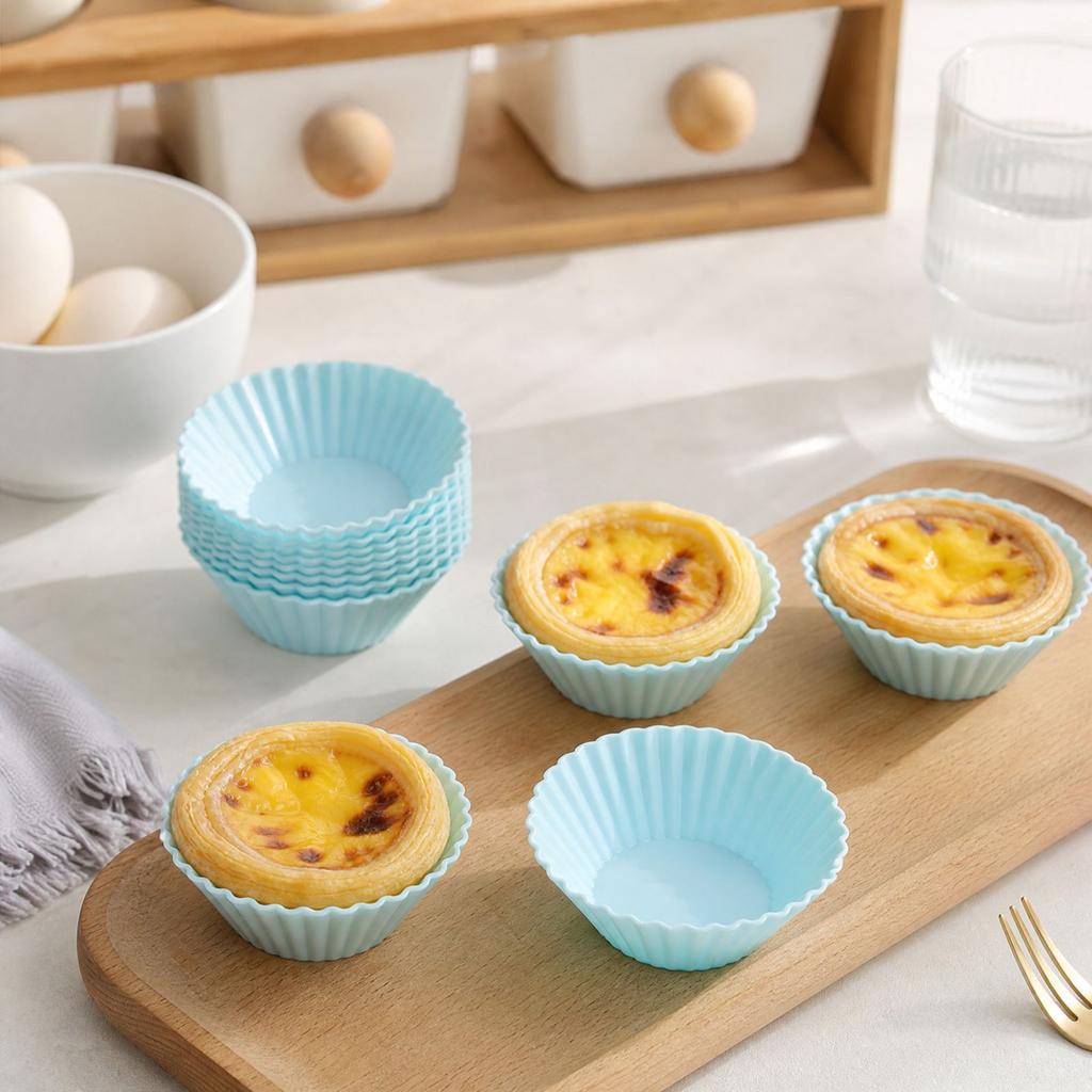 Heat Round Muffin Cups for Baking and Cupcakes