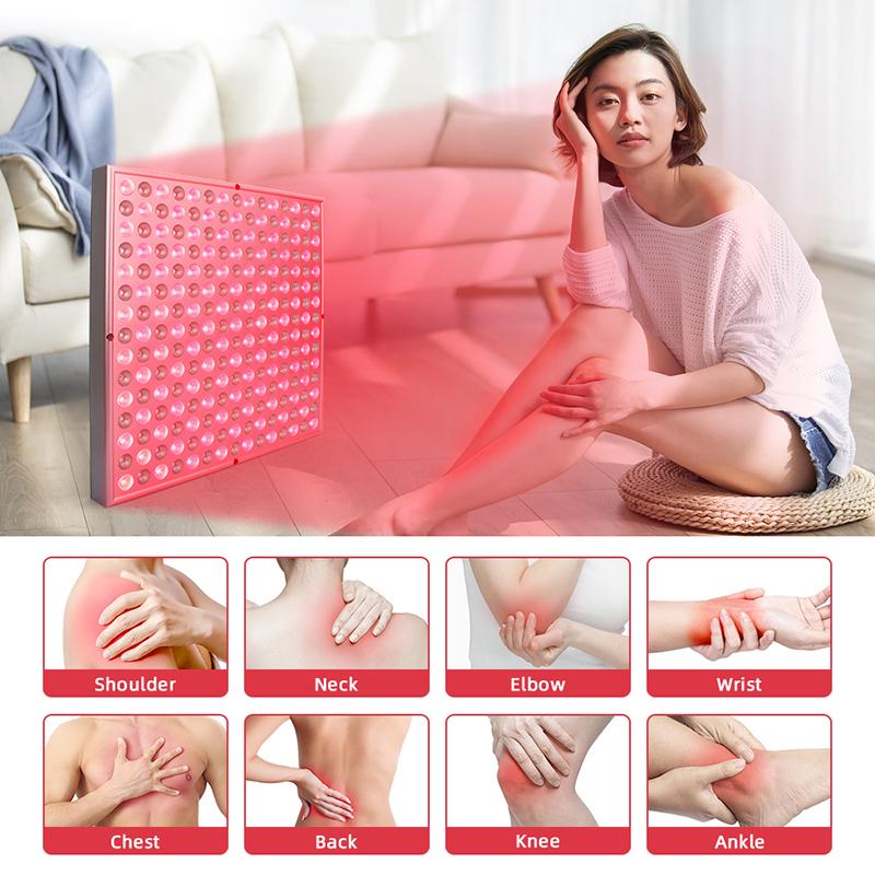 45 W LED-Gesichtsgerät 660 nm 850 nm Nahinfrarot-Rotlichttherapiegerät Rotlichttherapie-Panel Schmerzlinderung von Muskeln und Gelenken