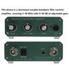 Shortwave Tuned Receiver 3MHz To 30MHz with Tunable Filter Center Frequency Adjustable Gain and RX/TX Signal Pass-Through