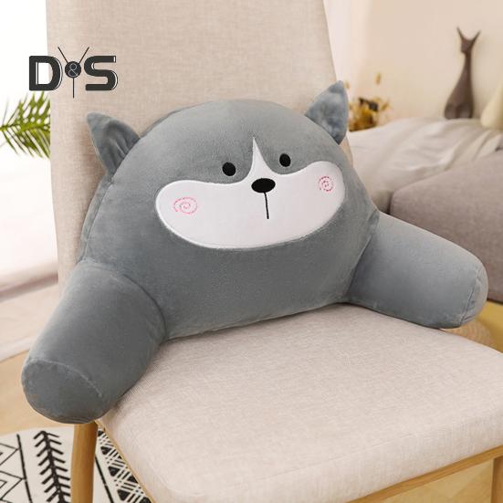 Throw Pillow Cartoon Animal Shape Elastic Fully Filling Plush Stuff Toy Sofa Bed Couch Decoration Office Nap Pillow Chair Waist Protector Car Seat