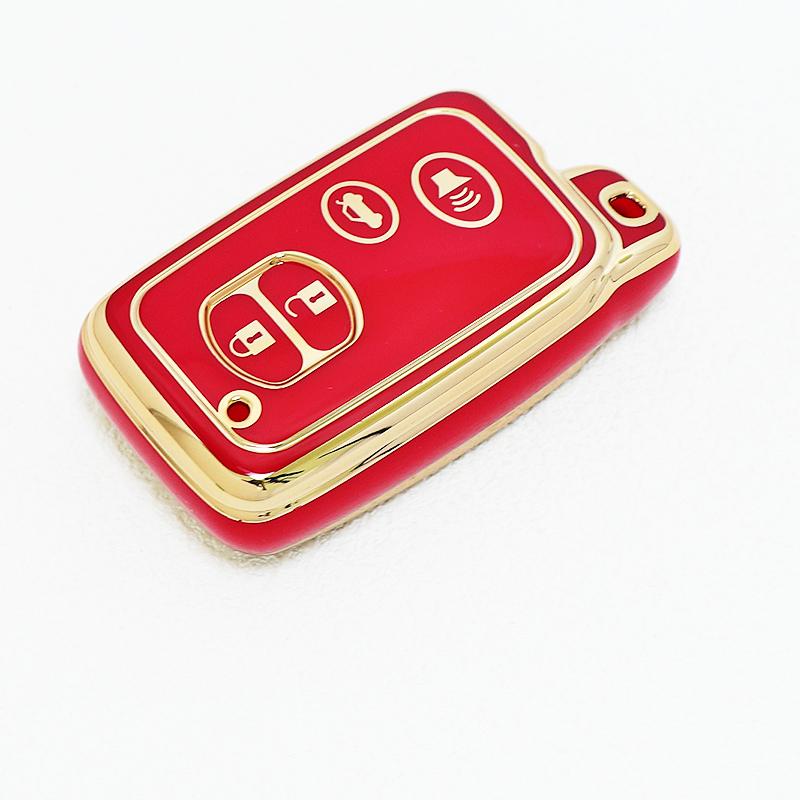 Gold Edge Tpu Auto Keyless Shell Fob Holder For Lexus Lc 200 Car Key Case For Toyota Prius 30 Alpha Aqua Land Cruiser Auris