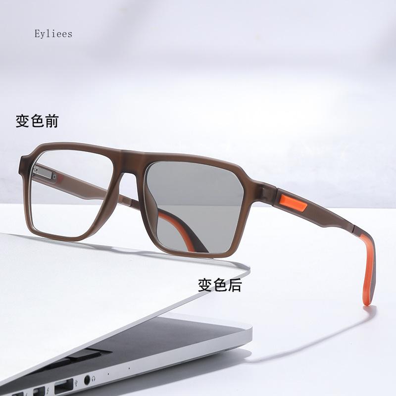 Anti Blue Light Glasses Men Photochromic Myopia Prescription Glasses Women Big Frame Eyewear  De Grau Masculino