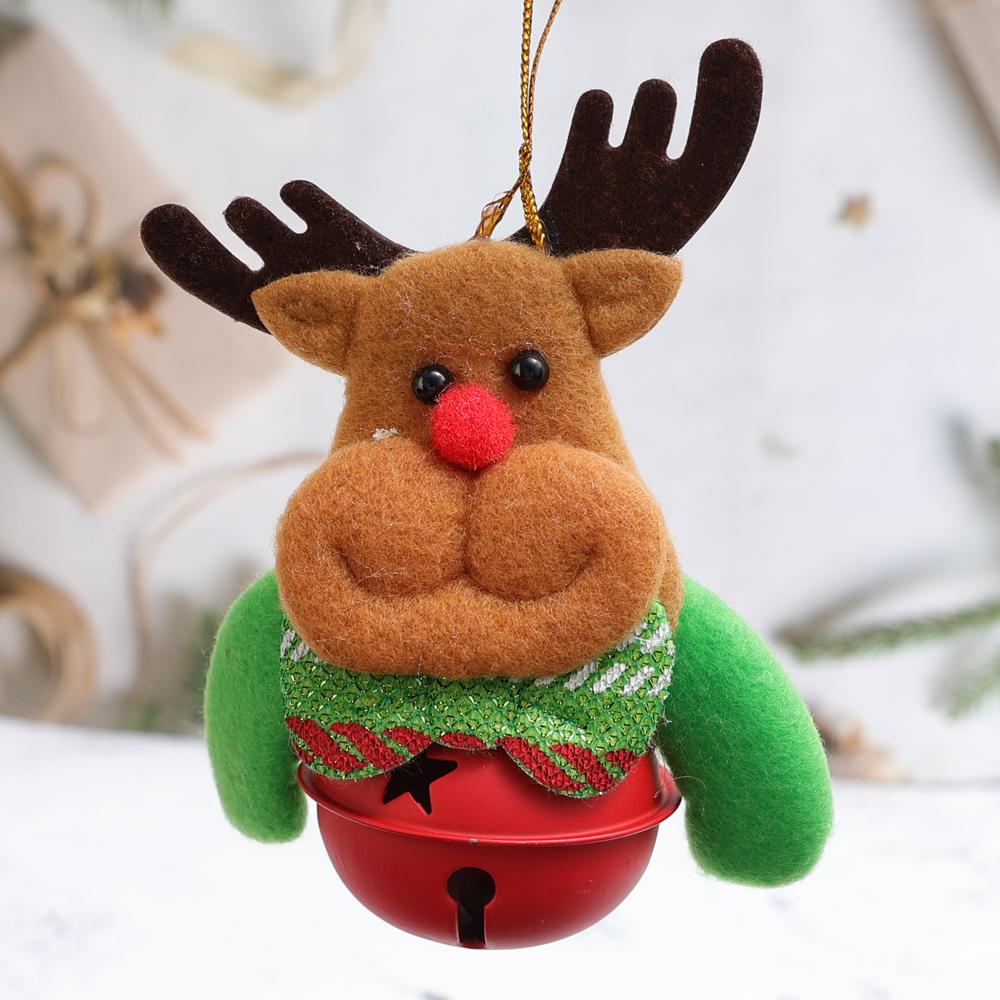 12/1Pcs Christmas Plush Doll Ornaments Santa Claus Snowman Xmas Tree Hanging Pendants Home Xmas New Year Party Decorations Gifts