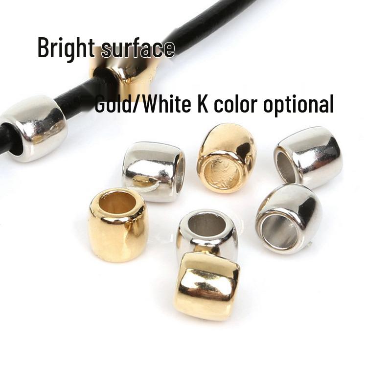 Large Hole Plastic Barrel Spacer Beads for DIY Bracelet and Necklace Jewelry Making