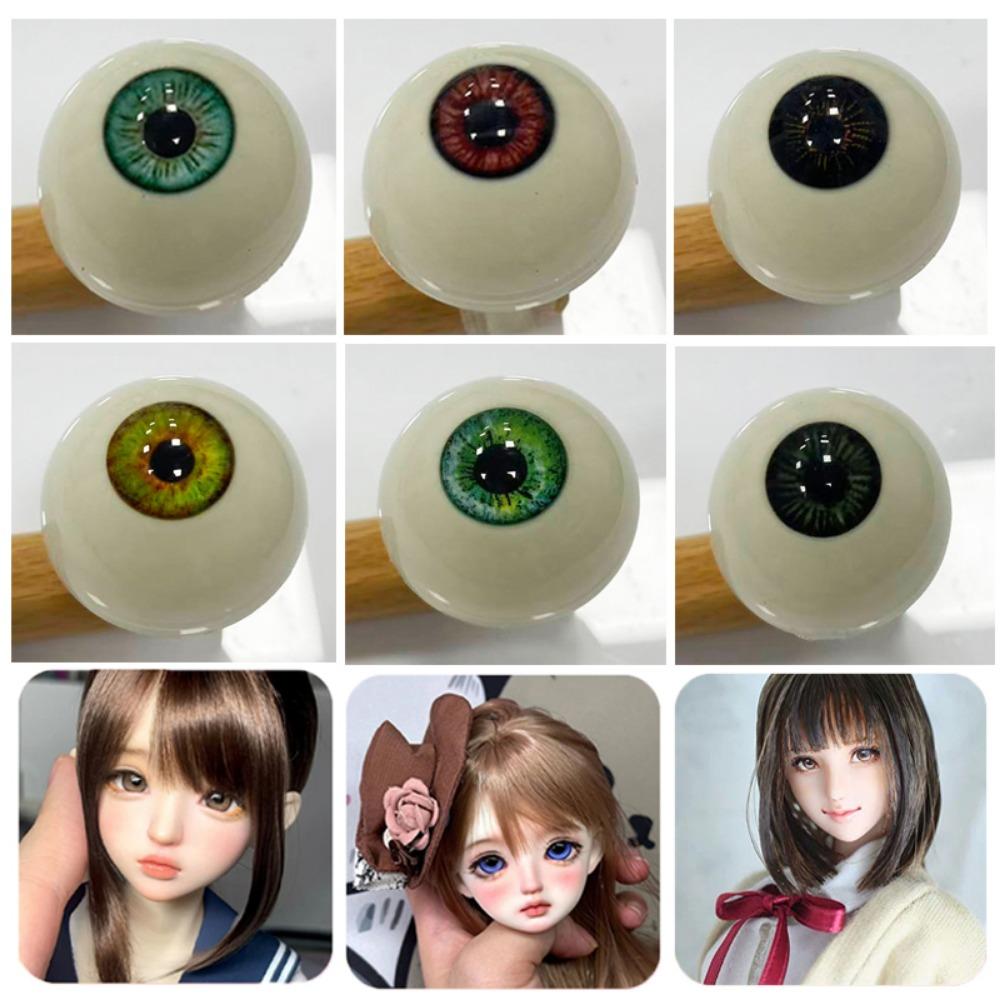 1pair 10 Styles Acrylic Fake Eyes Eyeballs DIY Doll Making Crafts For BJD Doll