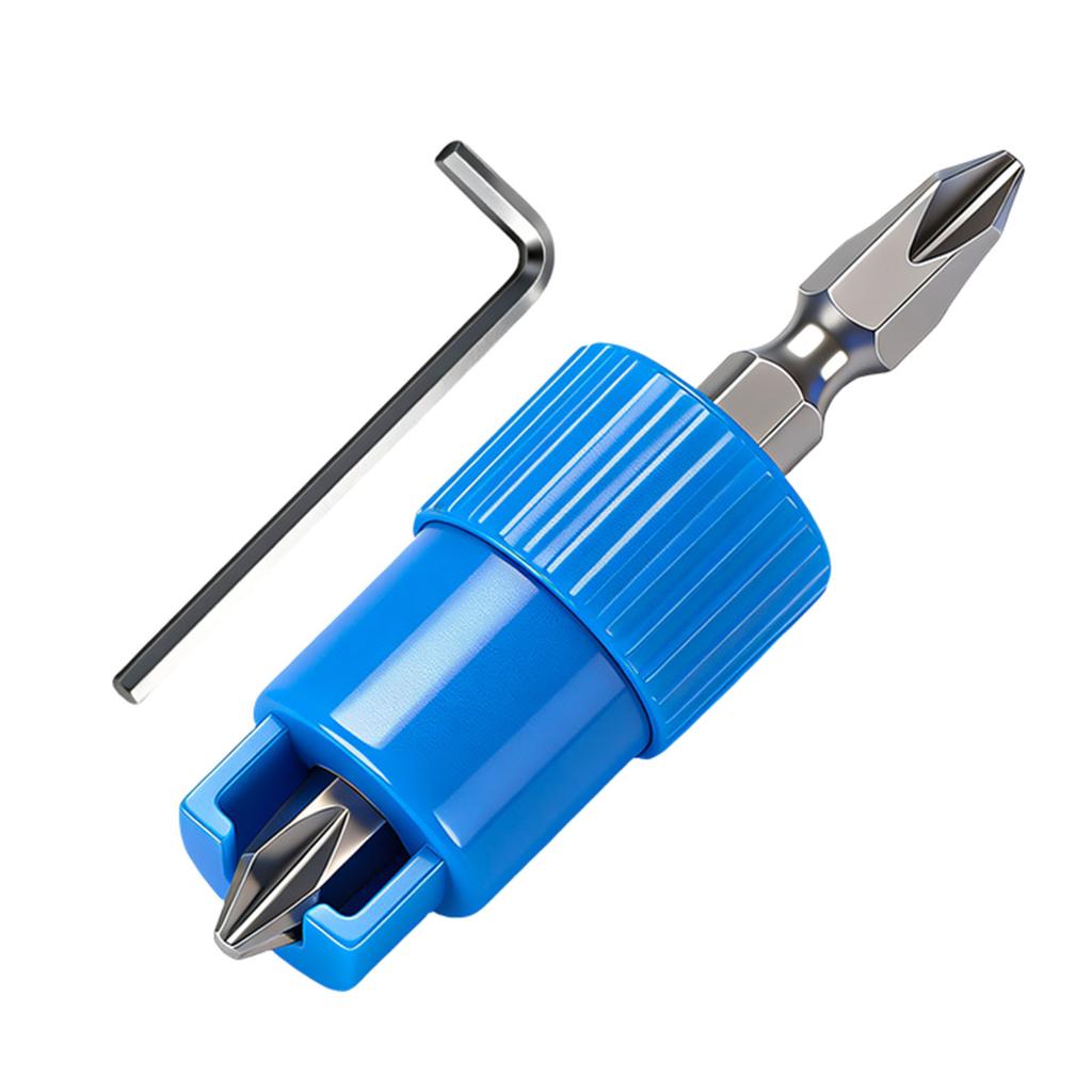 High Strength Alloy Steel Screw Retaining Bit Spring Load Screw Setter 6.35mm Handle For Precise Drilling DIY Projects