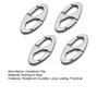 4Pcs Carabiner Clip Key Chain Clip Hook Rustproof Corrosion Resistant Latch Hooks