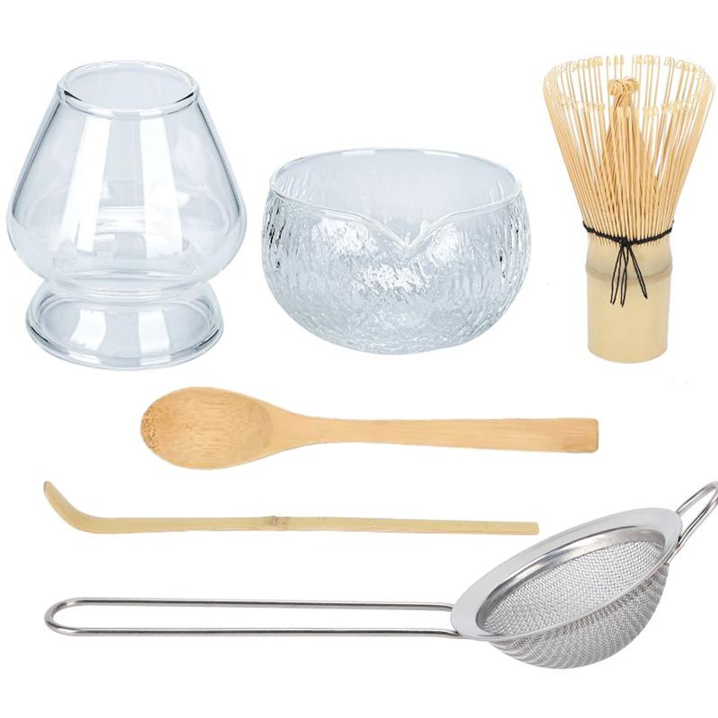 Matcha Bowl Teaware Matcha Ceremony Starter Juice Bowl with Pouring Spout Teahouse Decor Tea Tool Chasen Whisk Stand 500 ml