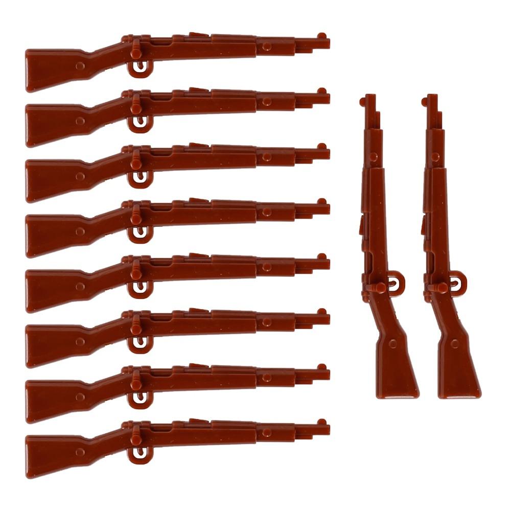 

MOC WW2 Військова Зброя Будівельні Блоки 98K Каски Аксесуари Цеглини Іграшки Подарунок для Хлопчиків