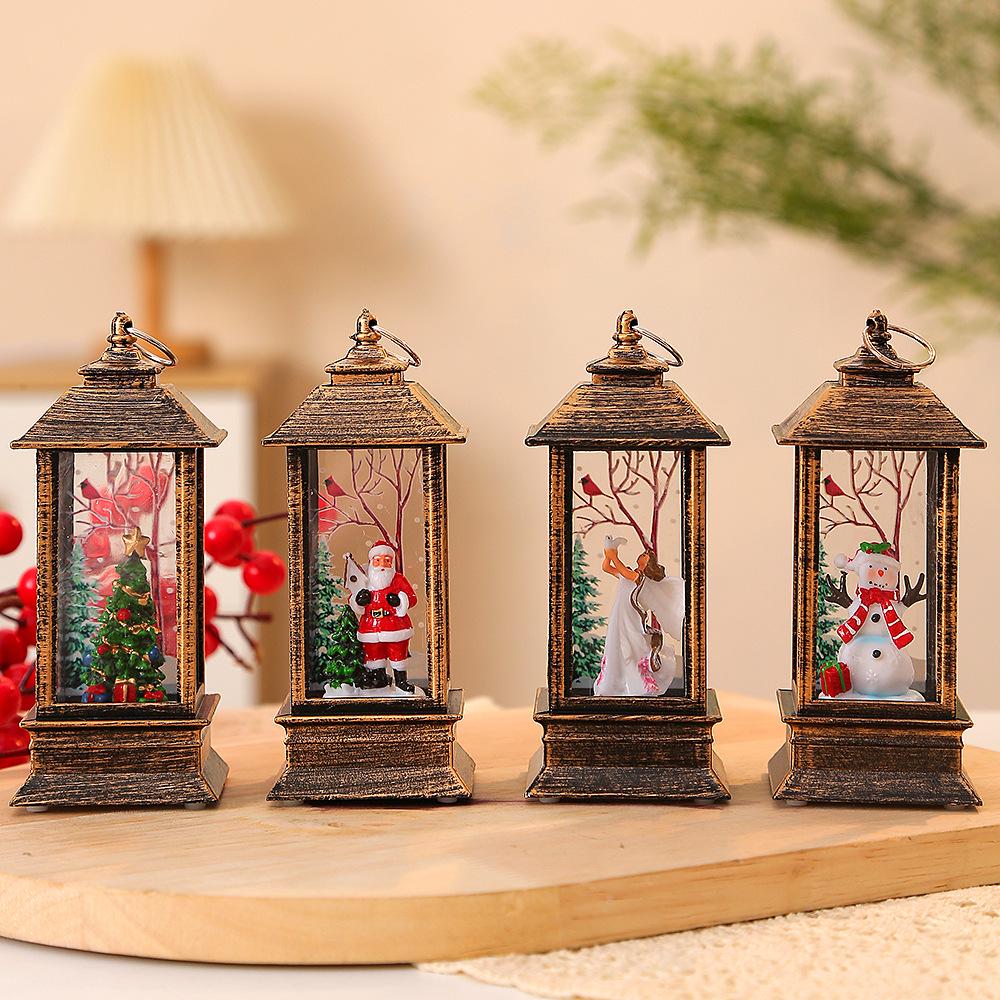 LED Santa Claus Christmas Lantern - Handheld Interior Decoration
