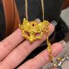 Elegant Chinese Style Necklace Zinc Zinc Alloy Handmade Bead Bracelet Vixen Mask Bracelet  Gift