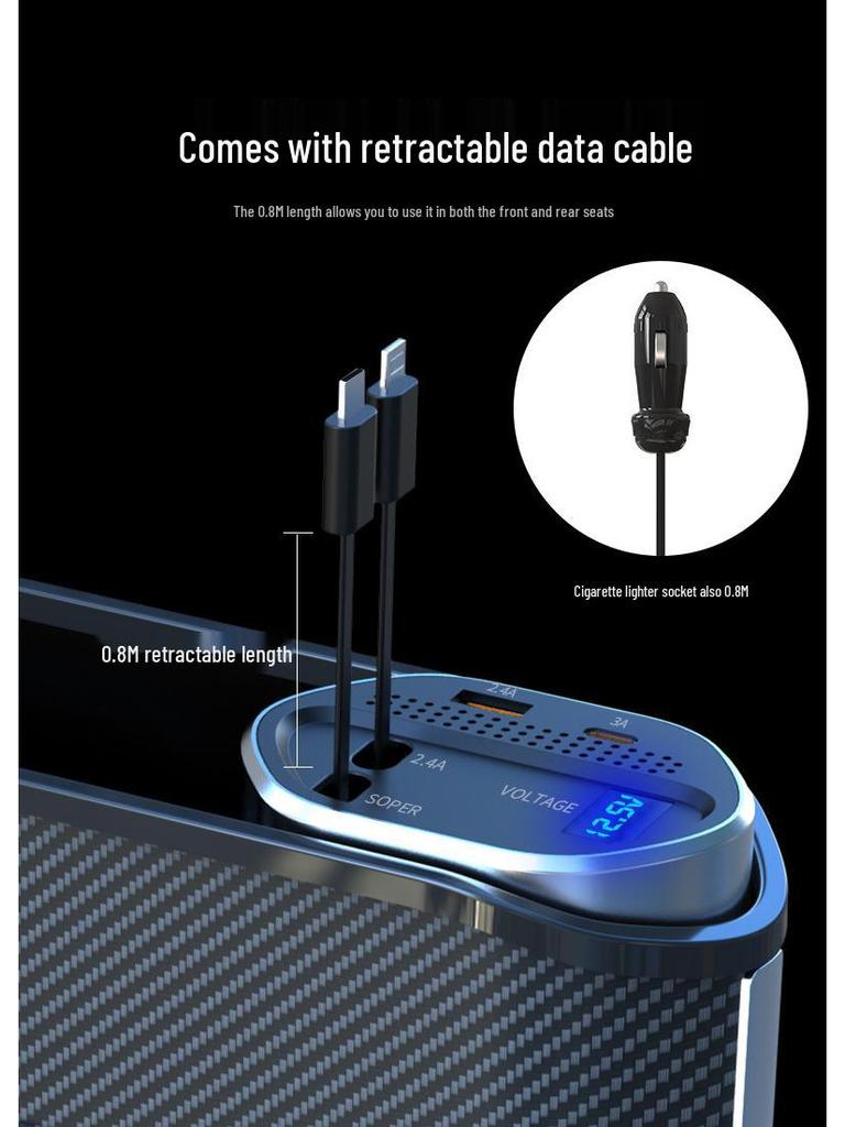 12th Gen Multifunctional Storage Box with Digital Display & Wireless Fast Charging