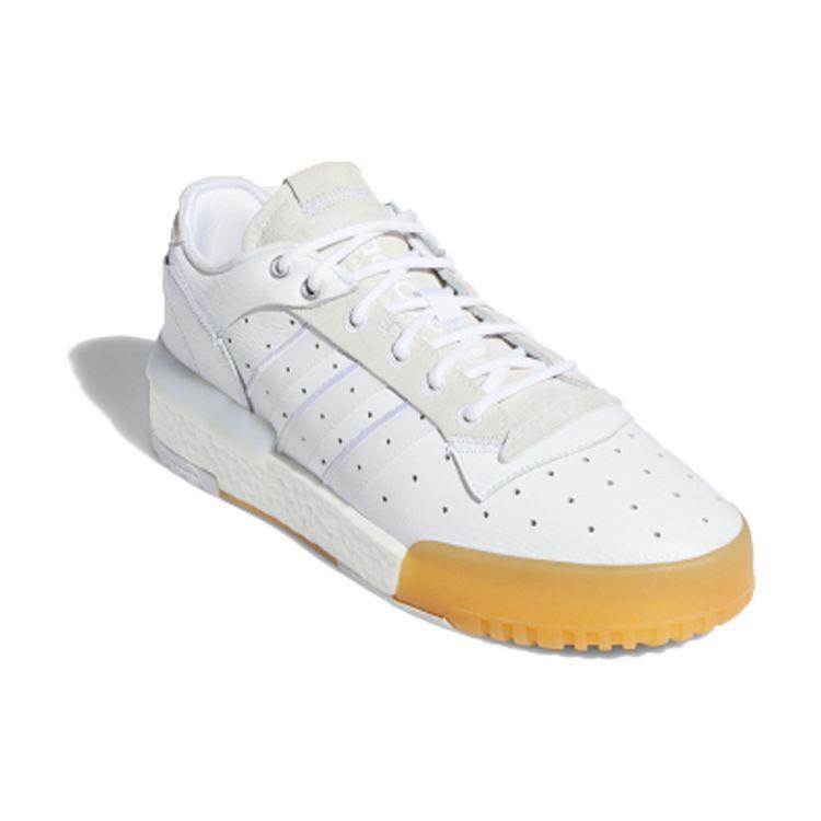 Adidas Originals Rivalry RM Low CHI Retro Casual Slip Resistant Durable Lightweight Low Top Skate Shoes Unisex Sneakers White Yellow FU6690