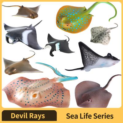 Manta Ray Skates Figurine - Realistic Sea Creature Figure - Instructive Toy Designed for Boys Girls Plus Children Ages 3