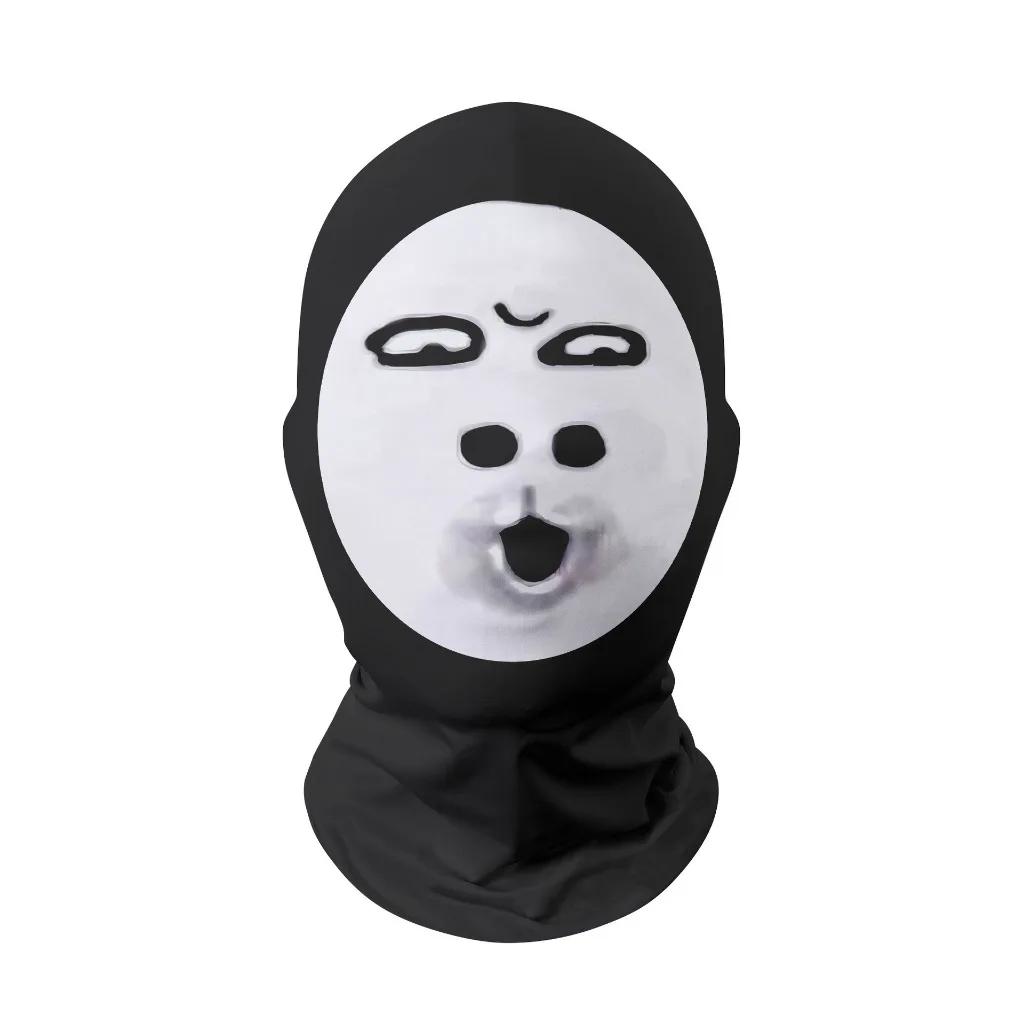 3D Realistic Mask Celebrity Face Mask Funny Head Cover Riding Scarf Cosplay Party Headwear Hip Hop Hood Balaclava