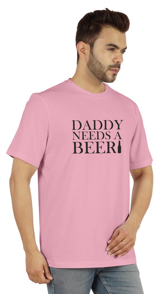 Inkmeso Graphic Tshirt For Men  s   Daddy Needs A Beer   Funny Quotes Dad  s Drinking Tee