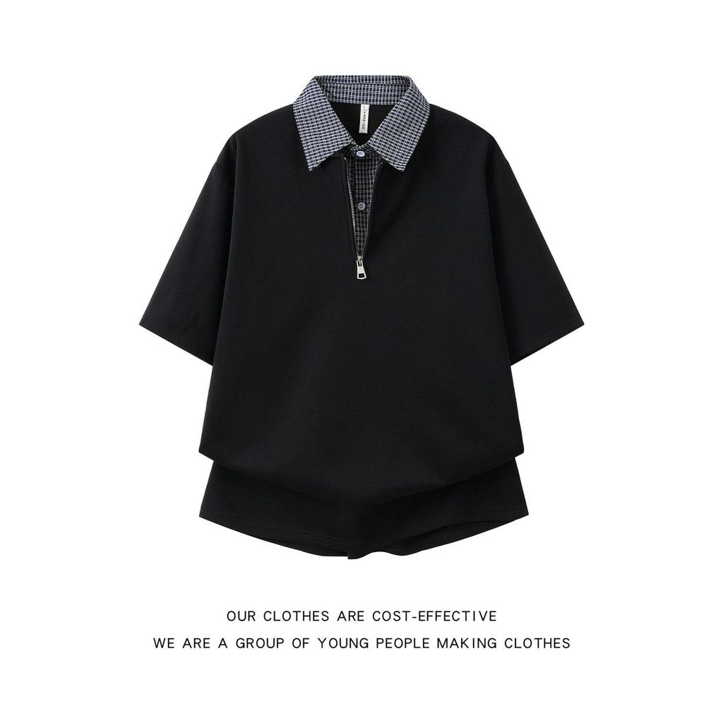 2026 Summer Designer Short Sleeve Collared T-Shirt - Fashionable, Versatile, Loose Casual Style with a High-End Feel