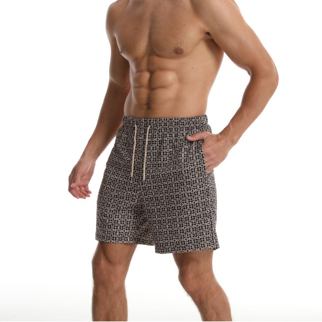 

Men s Summer Geometric Pattern Breathable Sport Shorts Double Extra Large чорний