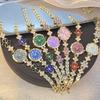 Diamond-encrusted Flower Color Is A Simple Bracelet Watch Digital High-value Quartz Women's Watch